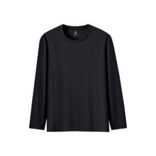 京东京造 男士10A抗菌40支长袖t恤 黑色 35.91元