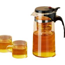 茶壶泡茶杯 750mL +2只玻璃飘逸杯 茶水分离 防爆高硅 2.8元