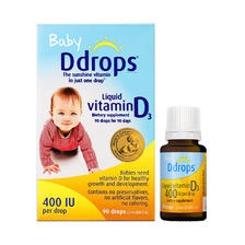 Ddrops 儿童维生素D3滴剂 400iu*2.5ml（0-1岁） 76.8元（需买2件，需用券）