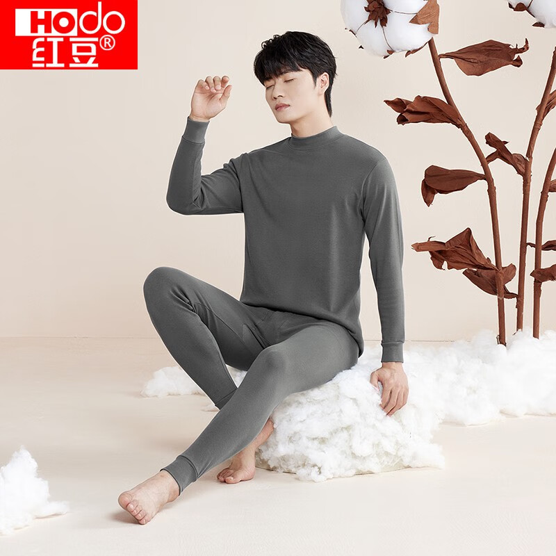 红豆男装 【纯棉家居服】男女睡衣2件套 上衣+裤子 34.9元