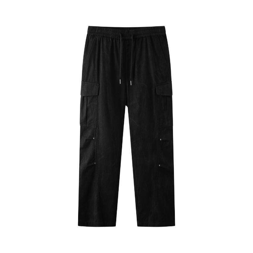 森马 工装纯棉中腰松紧休闲长裤 2025AW 101525127130 基础色 L 99元