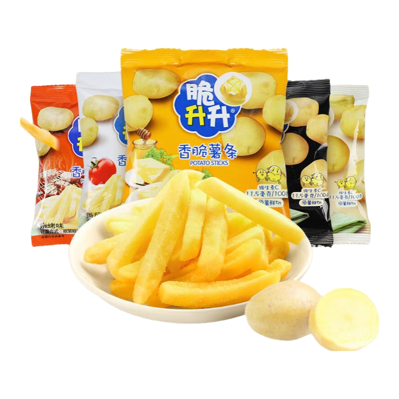 脆升升 薯条 20g×10包 混合装 经典原味+蜂蜜黄油+海盐+柠檬+碳烤+和牛 9.9元