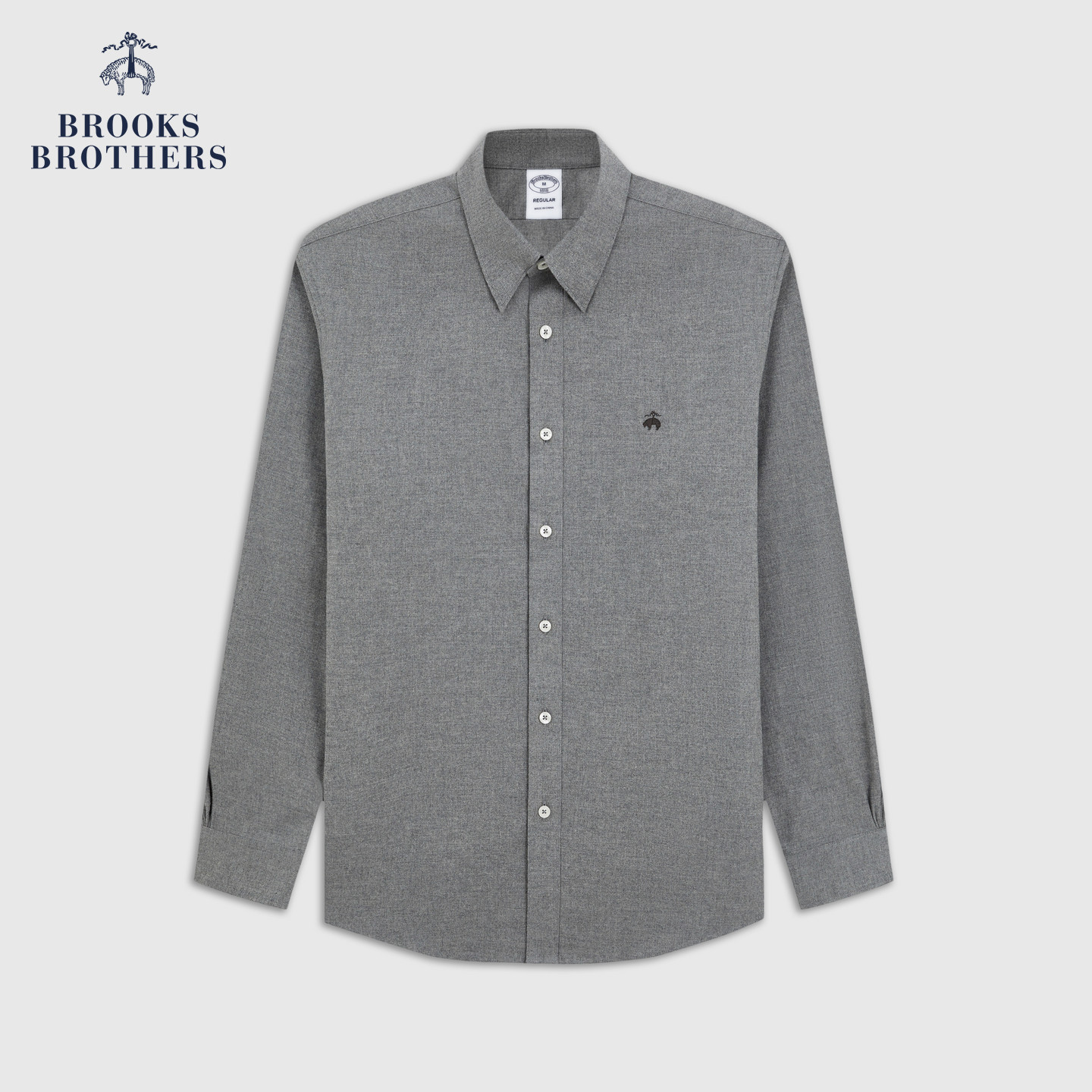 Brooks Brothers 26秋新款男士经典法兰绒休闲长袖衬衫 739元（需用券）