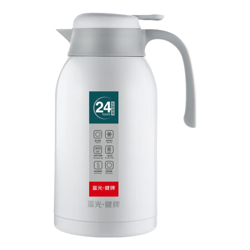 富光 2.2L 大容量保温壶 304不锈钢 按压式开水瓶 34.88元/件（共174.4元）