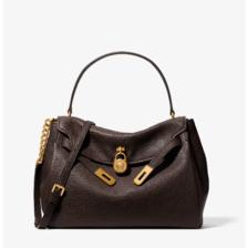 巧克力色补货！Michael Kors Hamilton 大号皮革斜挎包 $359.5（约2412.96元）