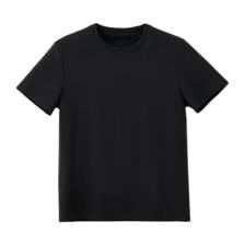 京东京造 男士短袖T恤白t恤衫夏季高端短袖上衣 黑色 XL 136.3元