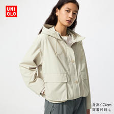 再降价：UNIQLO 优衣库 女装休闲连帽外套 487396 198.99元/件包邮（需拍2见+凑单