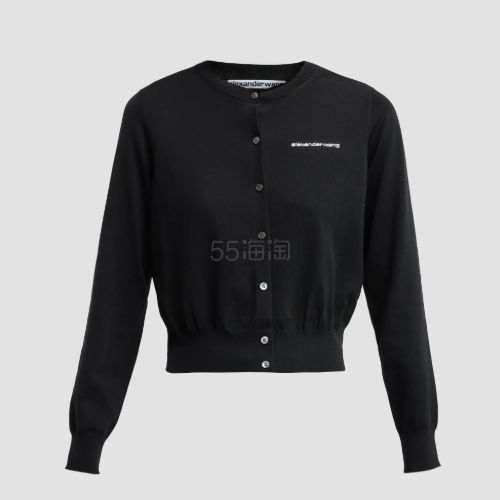 安宥真同款！Alexander Wang 圆领收腰开衫