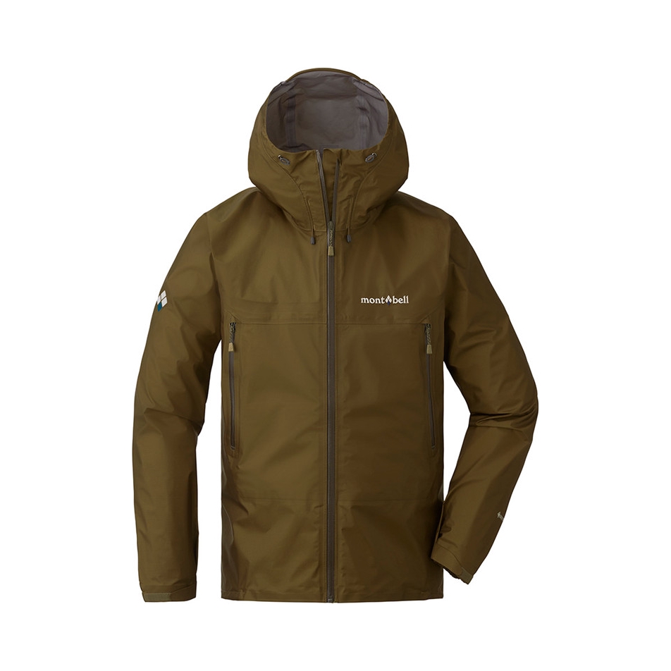 mont·bell Mont-bell 风暴巡洋舰 Gore-tex 单层冲锋衣 防风防水 超轻 远足拉链连帽硬壳 1128615 男/卡其/单冲 S 1014.05元（需用券）
