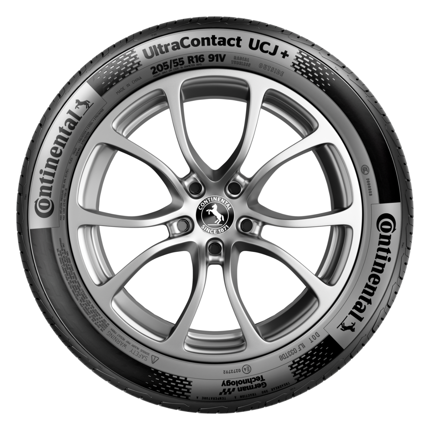 德国马牌 马牌（Continental）汽车轮胎205/55R16 91V FR UCJ+ 适配丰田卡罗拉/朗逸/速腾/宝来 240.12元