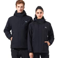美津浓 三合一冲锋衣两件套 抓绒保暖防风登山服 219.5元