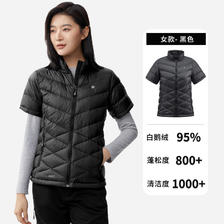 移动端：君羽 羽绒服半袖男女短款冬季立领坎肩保暖护肩800蓬鹅绒服 544元