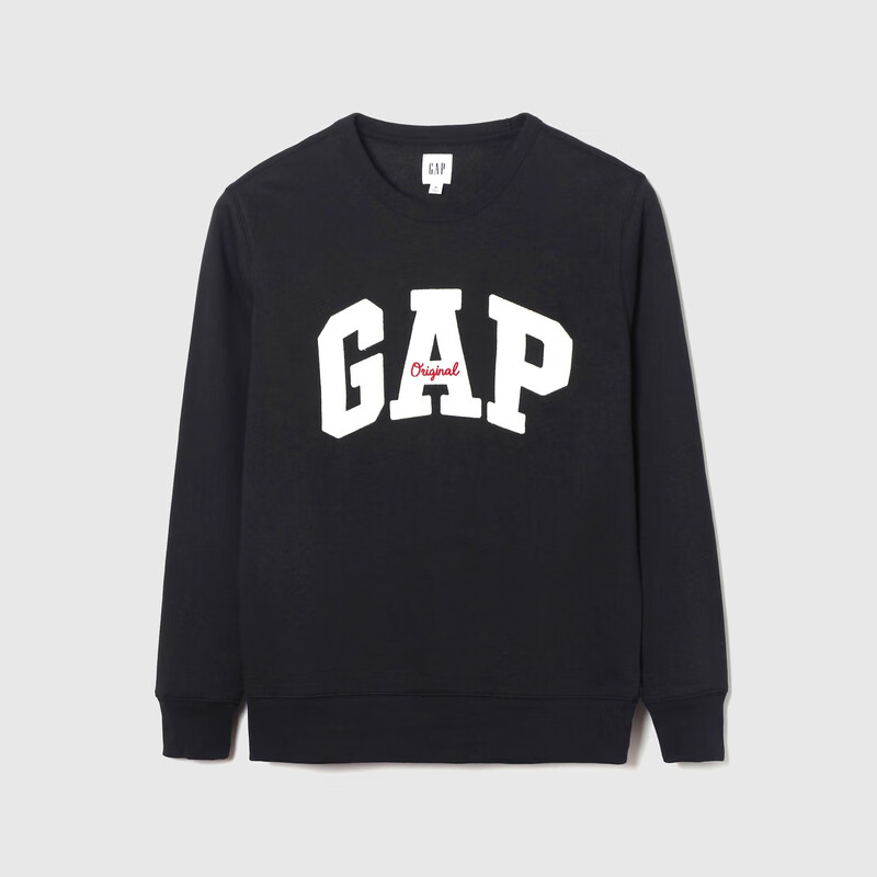 Gap 秋款字母logo抓绒圆领卫衣 109元