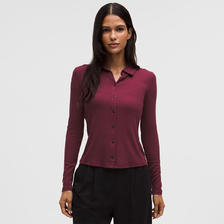 移动端：lululemon Hold Tight 女款长袖衬衫 375元（淘金币可抵2.8元起）