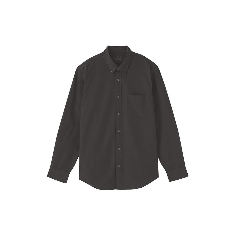 移动端：无印良品 MUJI 男式 水洗牛津 纽扣领长袖衬衫 男士衬衣上衣秋季 102元（淘金币可抵0.71元起）