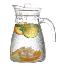 家用耐高温玻璃冷水壶套装 锤纹款 1壶+4杯 8元