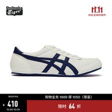 鬼塚虎 男鞋复古舒适轻便 运动休闲鞋女TRACK TRAINER 米色/蓝色 344.1元（需用