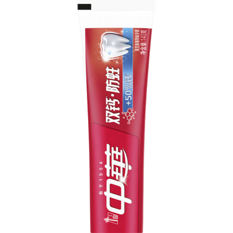 中华 双钙防蛀齿白牙膏 140g 薄荷味 2.6元