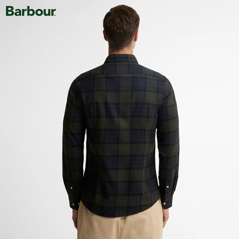 Barbour Fortrose Tailored Tartan 男士长袖衬衫 暗调经典格纹 M 701元（需用券）