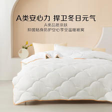 水星家纺 出品百丽丝被子被芯 A类亲肤秋冬保暖加厚被芯七孔纤维透气冬被 