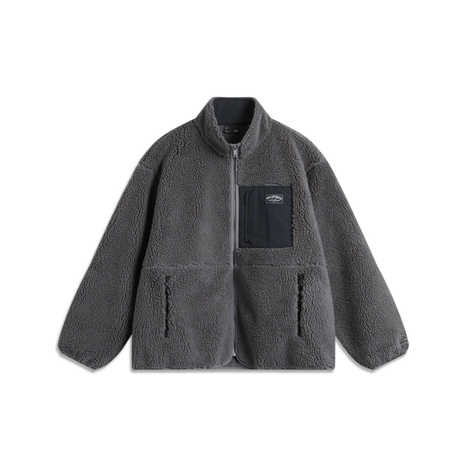移动端：李宁 羊羔绒外套女加绒立领保暖防风运动服男 131.5元（淘金币可抵1.25元起）