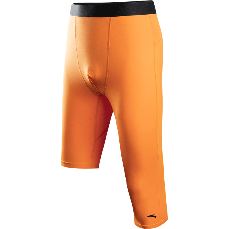 安踏 迪温琴佐同款 男紧身七分压缩裤 2XL 甜蜜橙 28元